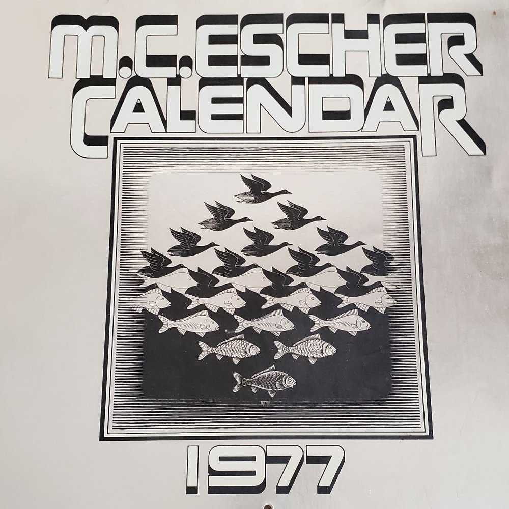 1977 Holographic M.C. Escher Calendar